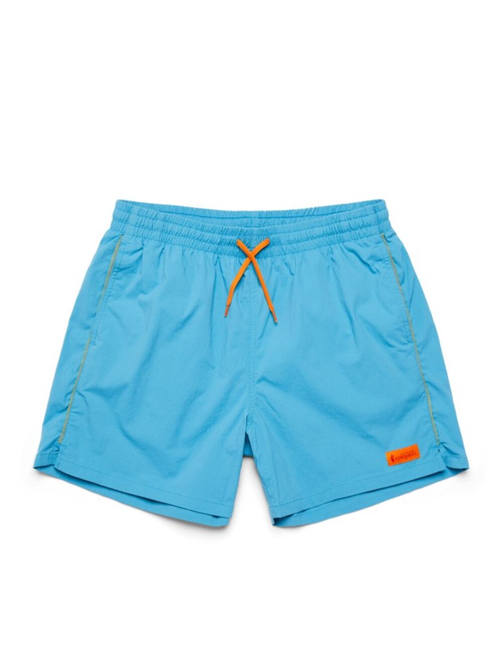 cotopaxi Light Blue Athletic Shorts with Orange Logo. Size large. PreLoved. Fair